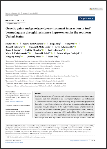 Drought Study Crop Science